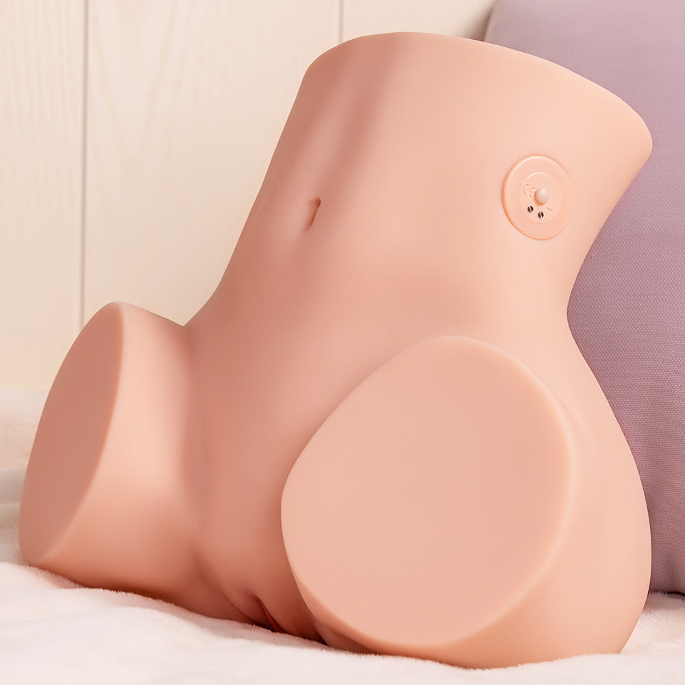 Female silicone doll buttocks showcasing natural curves