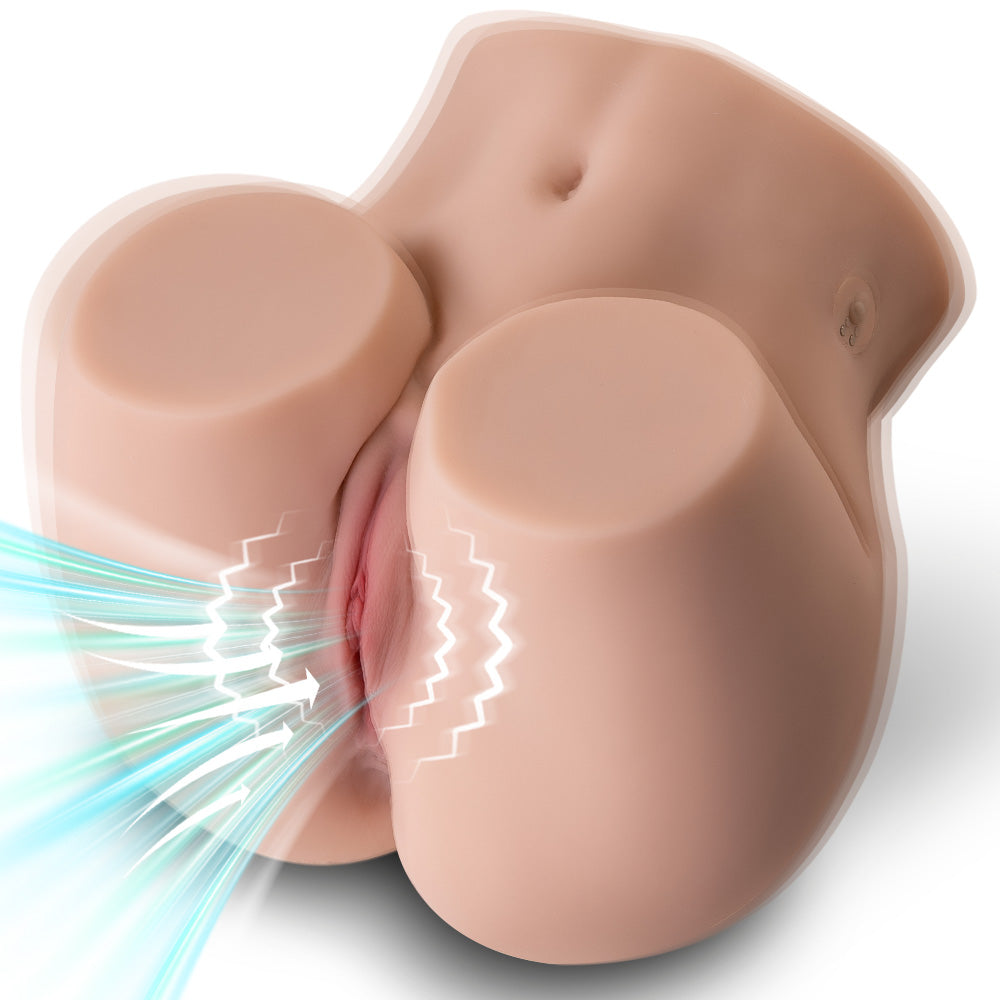 Functional male sex doll buttocks engineered for immersive use