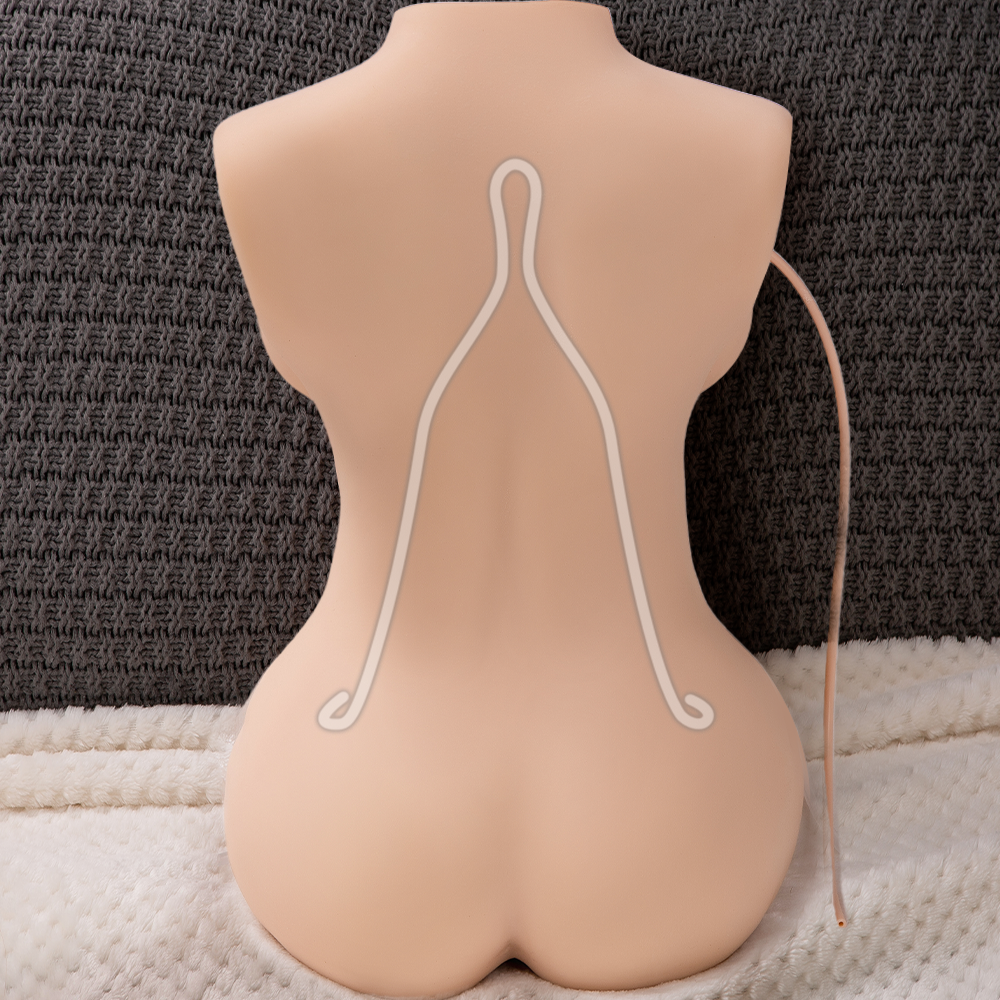 Silicone female sex doll with full body functions and pulse vibration technology